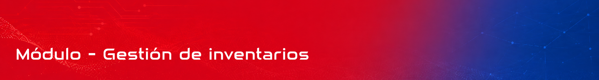 Módulo - Gestión de inventarios