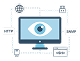 Monitoreo con agentes o por protocolos estándar como SNMP, HTTP, SSH, entre otros.