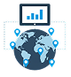 Supervisión centralizada de múltiples sedes, accesible desde cualquier lugar.